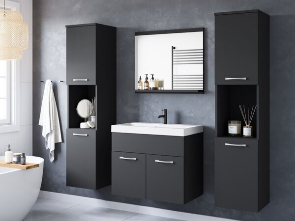 Koupelnový nábytek Floryna XL, Barva: černý grafit, Sifon k umyvadlu: ne, Baterie: bez baterie 5903211457401