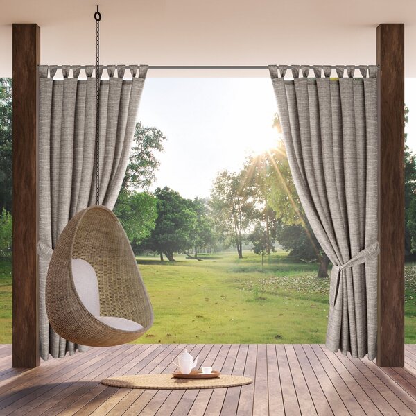 ZAHRADNÍ VODĚODOLNÝ ZÁVĚS NA POUTKÁCH GARDEN 155X240 CM HNĚDÁ
