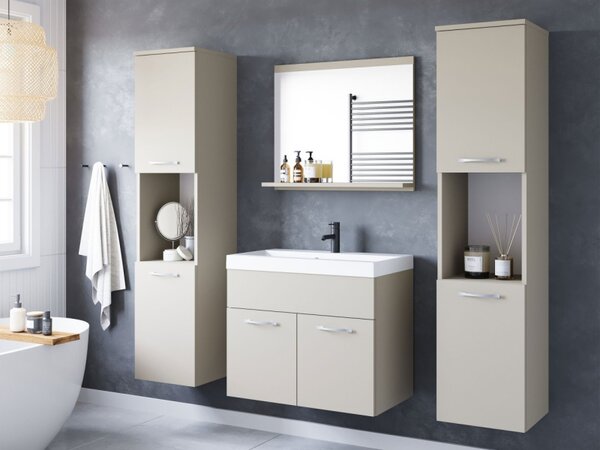 Koupelnový nábytek Floryna XL, Barva: kašmírová béžová, Sifon k umyvadlu: ne, Baterie: bez baterie 5903211457395