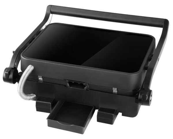 Concept ge3600 - Kontaktní gril s teplotní sondou GLASS 2000W/230V černá