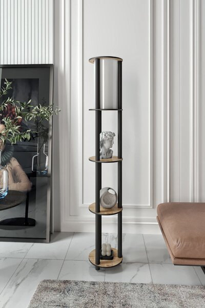 Opviq Stojací lampa KS-11107 ořech