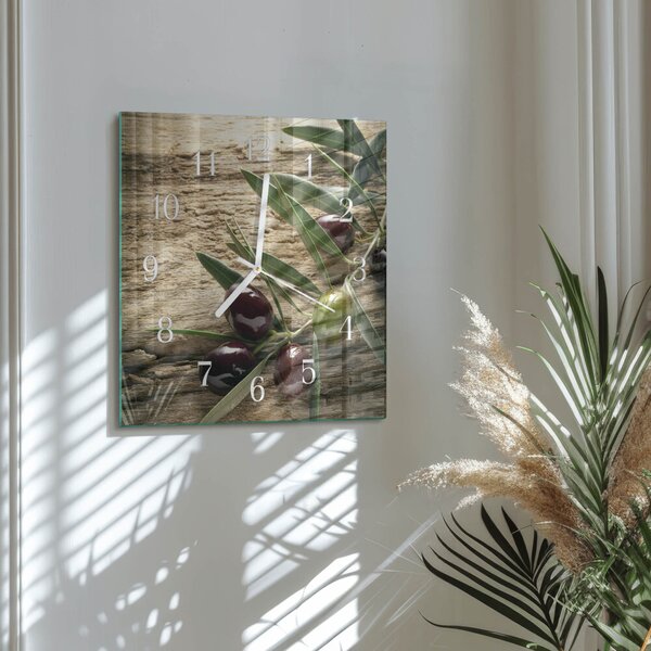 Skleněné hodiny Olivy zskb-30x30-00083577