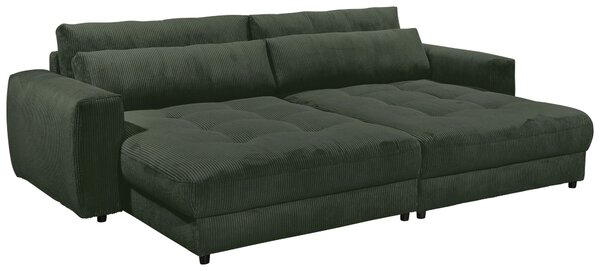 POHOVKA BIG SOFA, textil, kompozitní dřevo, tmavě zelená MID.YOU - Pohovky, Online Only