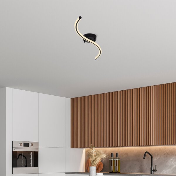 Opviq Stropní LED svítidlo Yilan černé