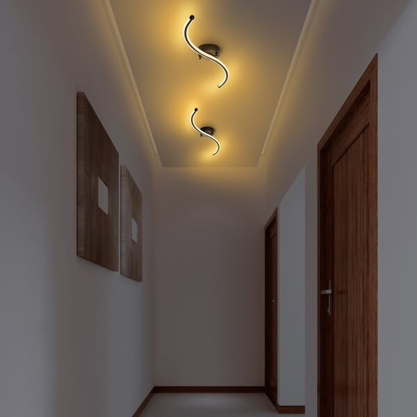 Opviq Stropní LED svítidlo Yilan černé