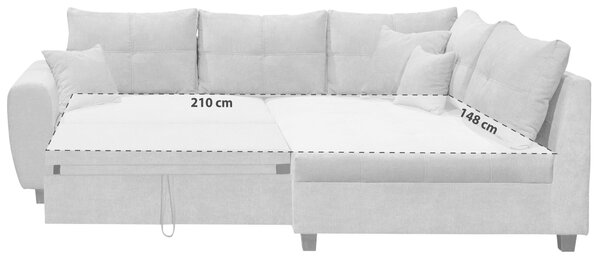 ROHOVÁ SEDAČKA, kompozitní dřevo, textil, antracitová MID.YOU - Sedací soupravy, Online Only