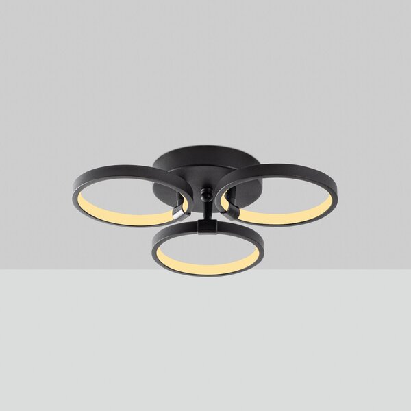 Opviq Stropní LED svítidlo Halka černé