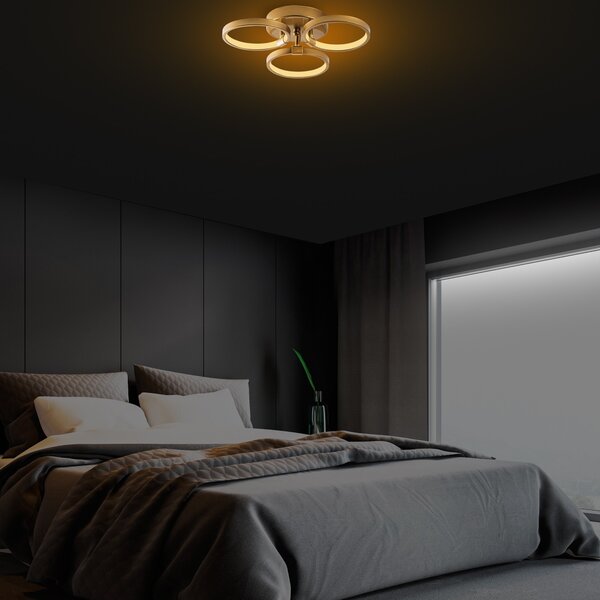 Opviq Stropní LED svítidlo Halka zlaté