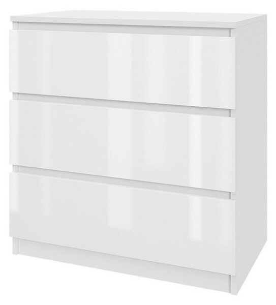 Komoda 70/3 - bílý lesk