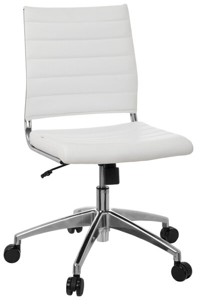 OTOČNÁ ŽIDLE, vzhled kůže, bílá, barvy chromu MID.YOU - Online Only kancelářské židle, Online Only