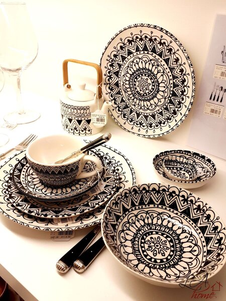 Konvička na čaj Mono Boho - 17*12*12cm - J-Line by Jolipa