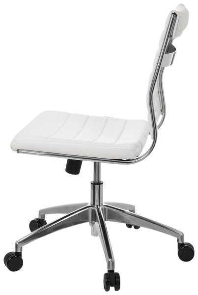OTOČNÁ ŽIDLE, vzhled kůže, bílá, barvy chromu MID.YOU - Online Only kancelářské židle, Online Only