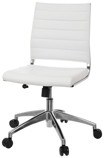 OTOČNÁ ŽIDLE, vzhled kůže, bílá, barvy chromu MID.YOU - Online Only kancelářské židle, Online Only