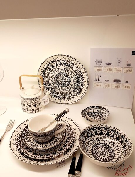 Konvička na čaj Mono Boho - 17*12*12cm - J-Line by Jolipa