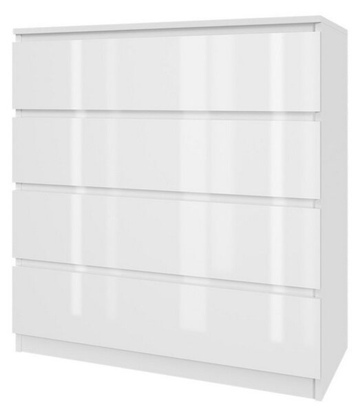 Komoda 90/4 - bílý lesk