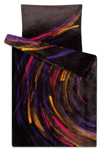 Mikroflanelové povlečení Noční rej 140x200, 70x90 cm