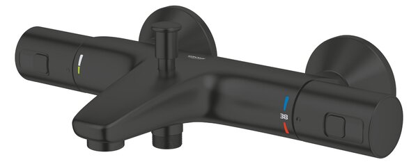 Grohe Precision vanová baterie na stěnu s termostatem černá 345982430