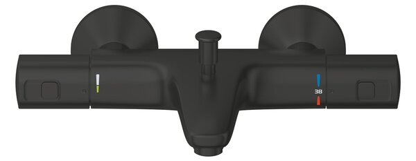 Grohe Precision vanová baterie na stěnu s termostatem černá 345982430