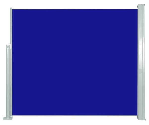 Zatahovací boční markýza / zástěna 120 x 300 cm modrá