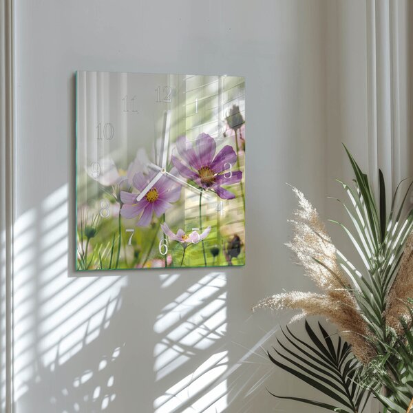 Skleněné hodiny Louka zskb-30x30-00058166