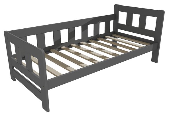 Vomaks Dětská postel se zábranou VMK010FB KIDS Rozměr: 70 x 160 cm, Barva: barva šedá