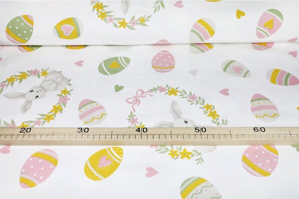 Dekorační látka Bavlna Zajíček, š. 140 cm Barva Vícebarevná Rozměry Šířka 140 cm