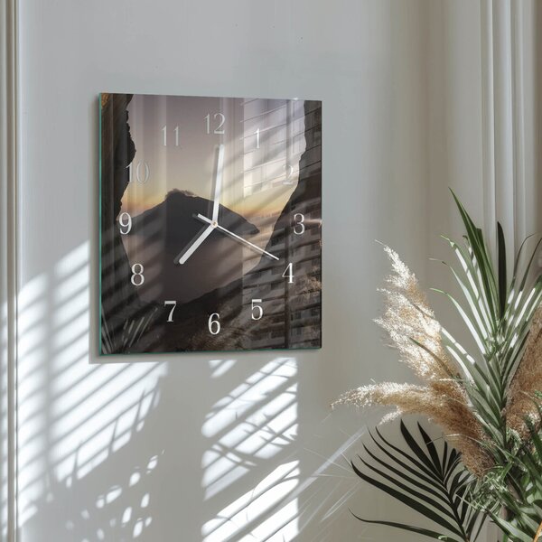 Skleněné hodiny Oceánská hora zskb-30x30-00086009