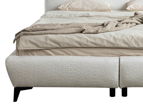 ČALOUNĚNÁ POSTEL, 140/200 cm, krémová MID.YOU - Postele s úložným prostorem, Online Only