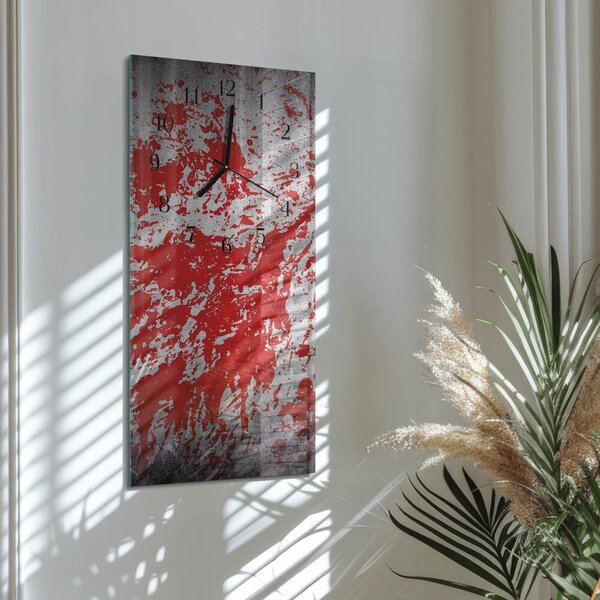 Skleněné hodiny vertikální Skvrny zsppc-30x60-00172723