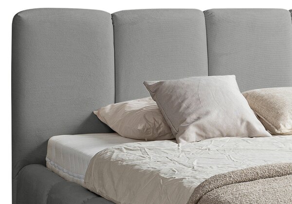 ČALOUNĚNÁ POSTEL, 180/200 cm, šedá MID.YOU - Postele s úložným prostorem, Online Only