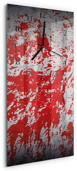 Skleněné hodiny vertikální Skvrny zsppc-30x60-00172723