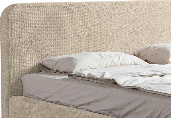 ČALOUNĚNÁ POSTEL, 140/200 cm, přírodní barvy MID.YOU - Postele s úložným prostorem, Online Only