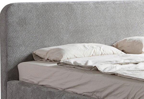 ČALOUNĚNÁ POSTEL, 140/200 cm, šedá MID.YOU - Postele s úložným prostorem, Online Only