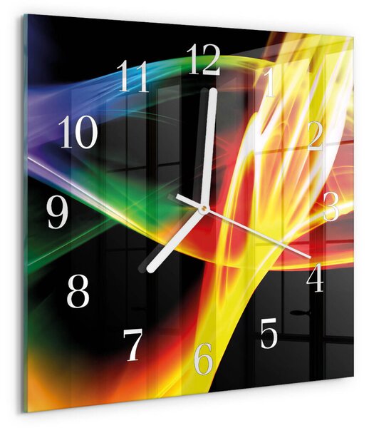 Skleněné hodiny Abstrakce zskb-30x30-00079289