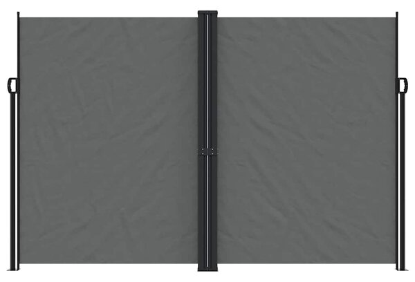Zatahovací boční markýza antracitová 220 x 600 cm