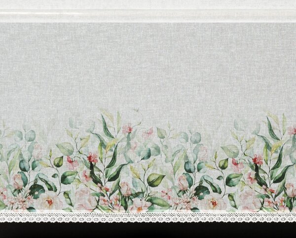 KRÁTKÁ ZÁCLONA NA PÁSCE ESTERA 150X60 CM KVĚTY