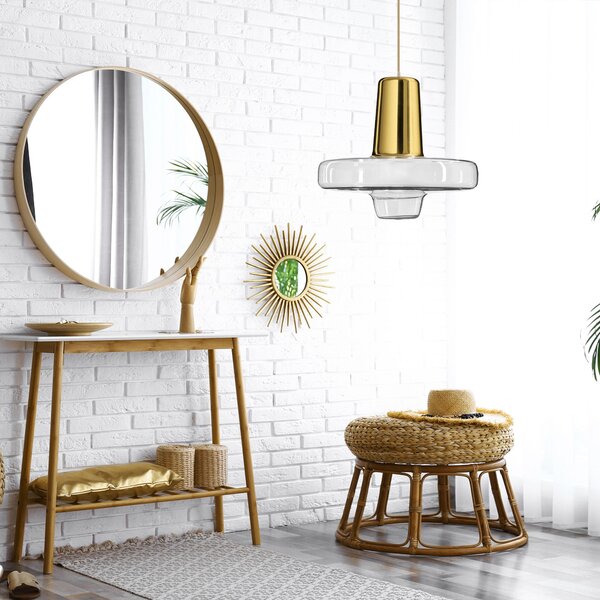 Toolight - LED závěsné stropní svítidlo APP553-1CP, zlatá, OSW-08633