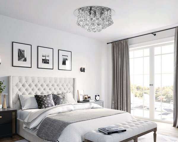 Toolight - Křišťálové závěsné svítidlo G9 3x40W APP1039-C, chromová, OSW-06822