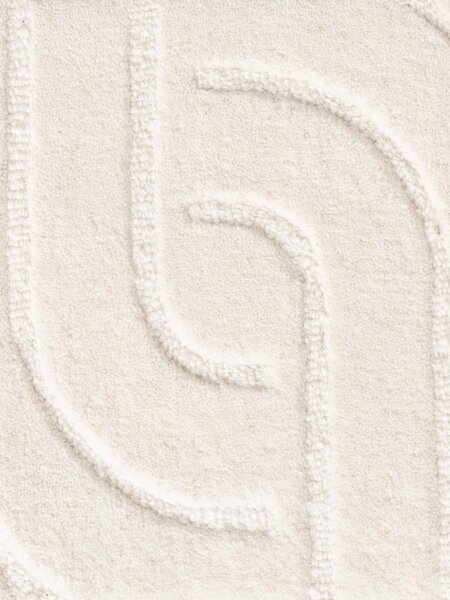 Vikosa, Kusový koberec Vikosa Arcura 106269 Cream White, 120x180, bílá, ložnice