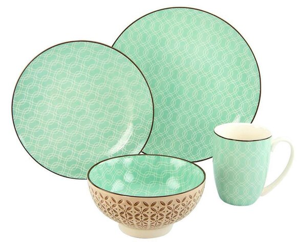 KOMBINOVANÁ SOUPRAVA, 16dílné, kamenina Creatable - Online Only nádobí, Online Only