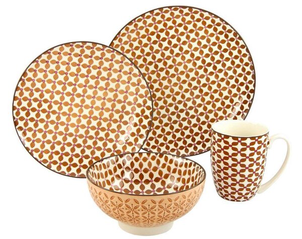 KOMBINOVANÁ SOUPRAVA, 16dílné, kamenina Creatable - Online Only nádobí, Online Only