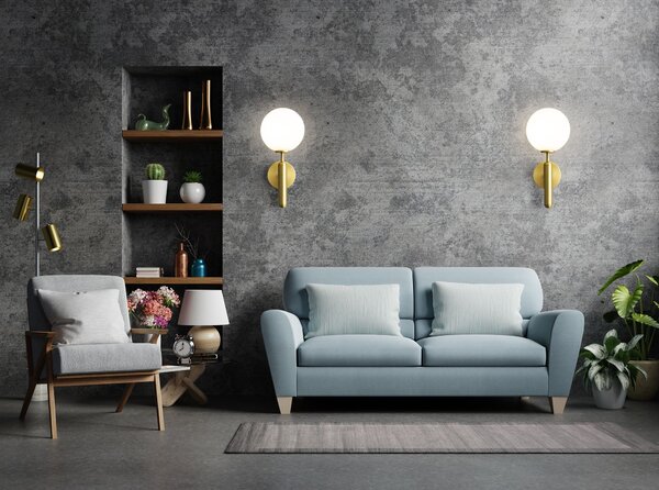 Toolight Moderní nástěnná lampa APP894-1W Zlatá