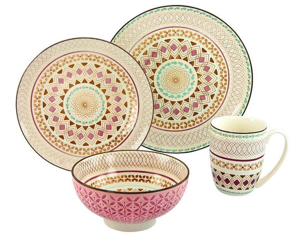 KOMBINOVANÁ SOUPRAVA, 16dílné, kamenina Creatable - Online Only nádobí, Online Only