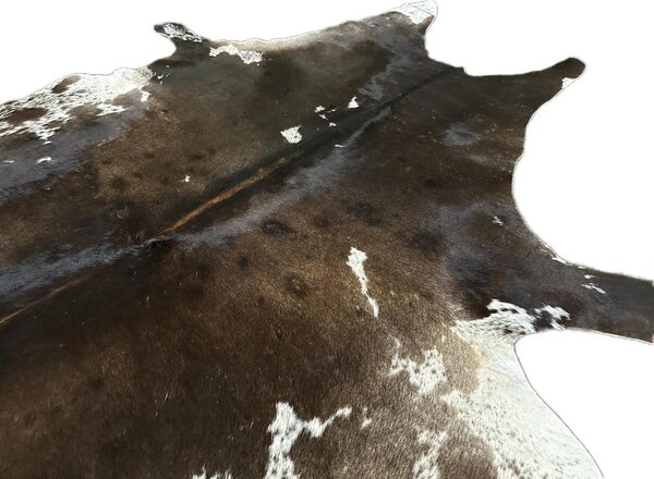 Koberec kusový hovězí kůže 3,5 m2, hnědobílá sůl a pepř 44