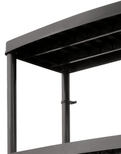 Plastový regál 180x74x40 cm 5 polic DRABEST RP50