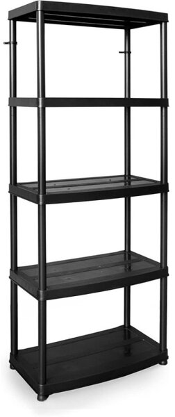 Plastový regál 180x74x40 cm 5 polic DRABEST RP50
