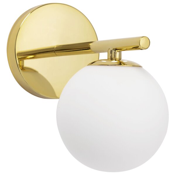 Toolight - nástěnná skleněná svítilna Classic APP684-1W, zlatá, OSW-05639