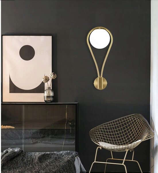 Toolight Moderní nástěnné osvětlení koule APP603-1W