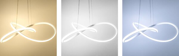 Toolight - Ring, LED závěsné svítidlo + dálkové ovládání APP396-CP, bílá, OSW-06912