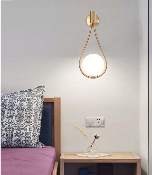 Toolight Moderní nástěnné osvětlení koule APP603-1W